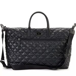 DKNY Lyla Web Strap weekender, NWT! Solid black